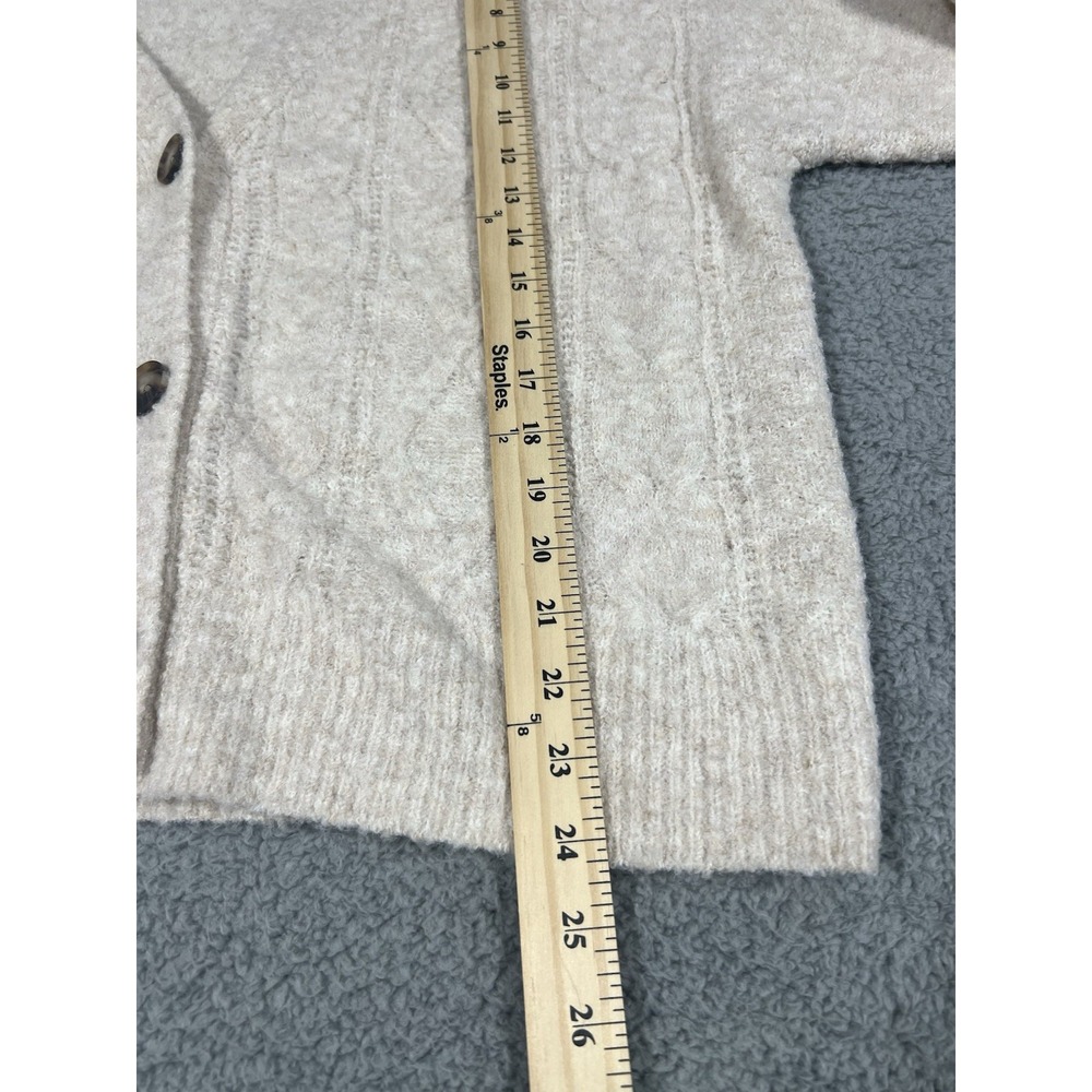 Women's Stitched Sweater Cardigan - Auden Cream XXL - Picture 6 of 8